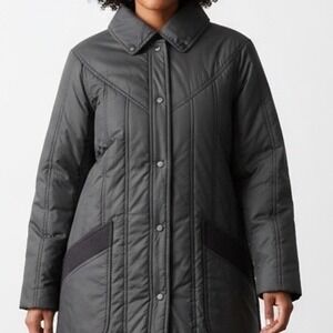 Spencer Douglas Vtg Black Quilted Puffer Jacket Women Medium 12/14 utility gorp